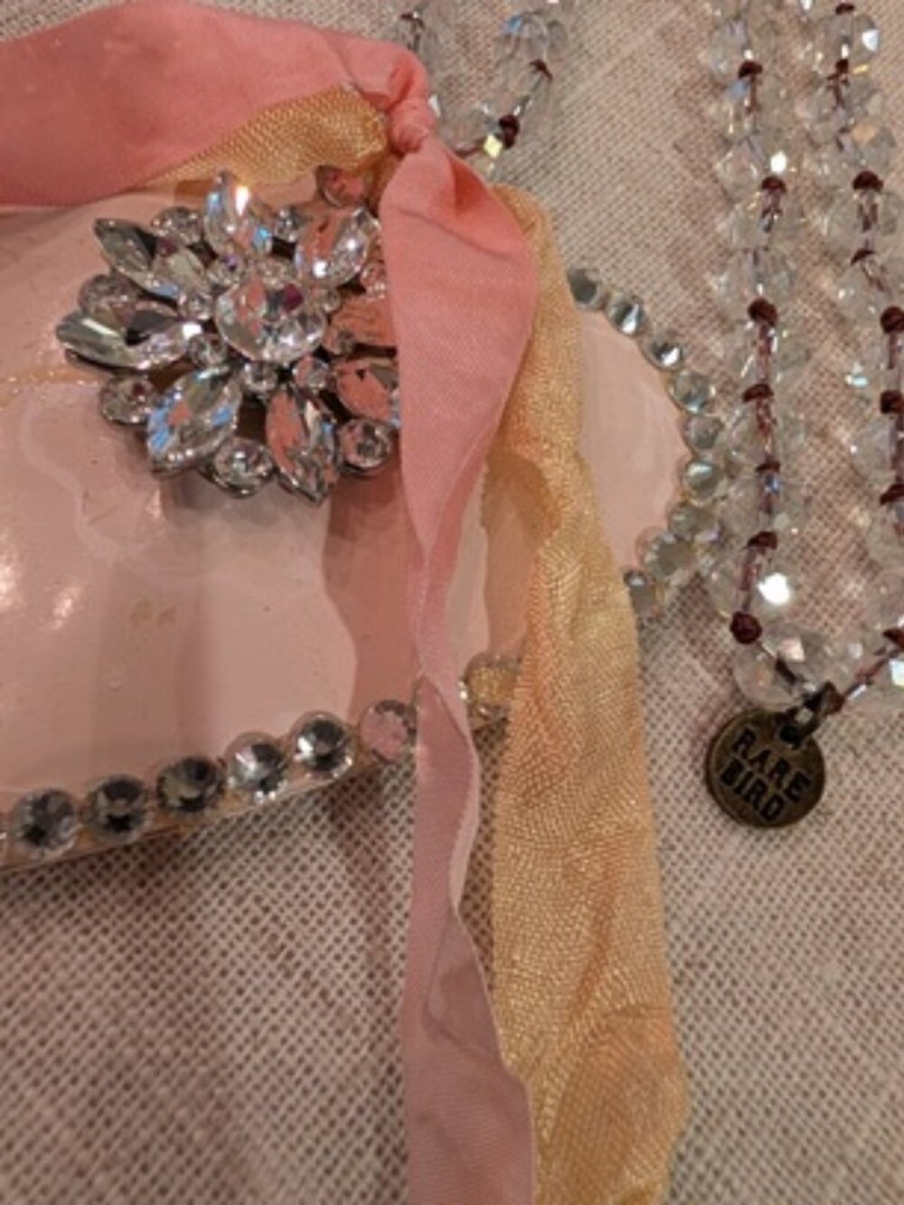 A RARE BIRD Blush & Bling Cottage Heart/A Rare Find...... - Picture 3 of 4
